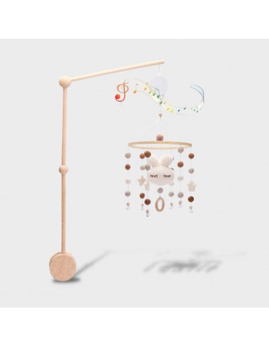 Mobile Musicale Bébé en Bois Vous souhaitez 