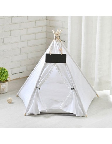 Tipi Blanc Niche Chat Pour