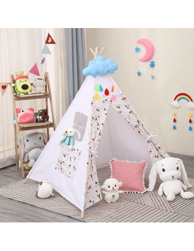 Tipi Maison Enfant rembourrage situé sous