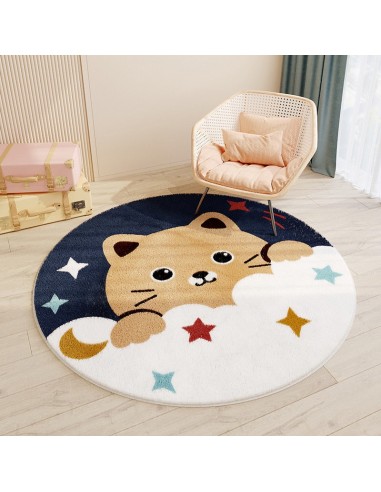 Tapis Rond Chambre Bébé Nuage et Chat Les magasins à Paris