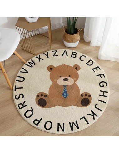 Tapis Ourson Chambre Bébé avec Alphabet ou a consommer sur place