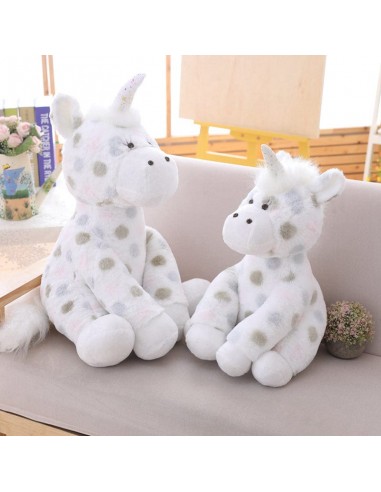 Peluche Licorne Blanche Aria de France