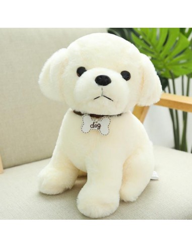 Peluche Chien Blanc Toto pas cheres